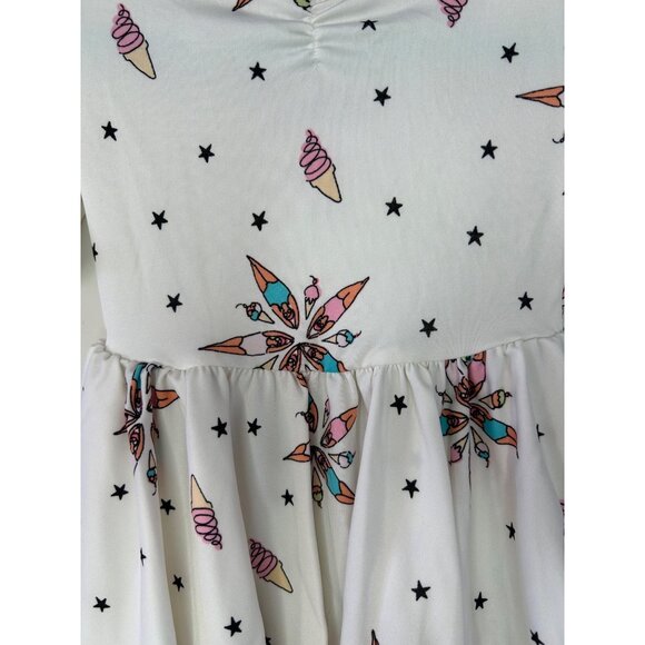 Dotdotsmile Dress Size 6-12 Months New With Tags Ice Cream Print - Picture 3 of 5